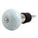 Sky Blue Crackle Ceramic Wine Stopper
